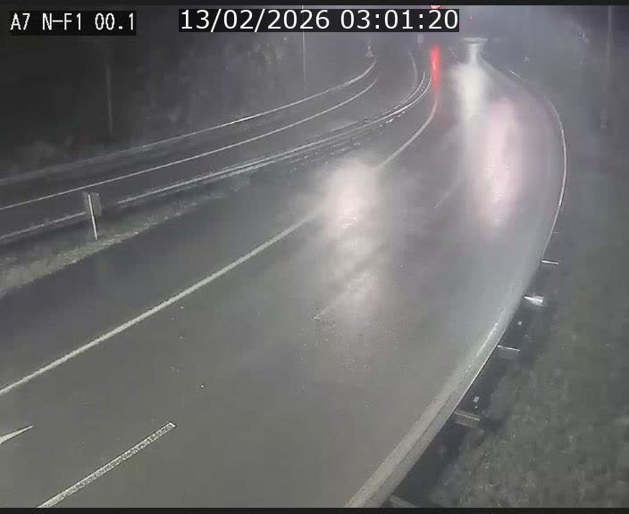 Webcam autoroute Luxembourg A7 située dans la sortie 1 Waldhof, vers la N11, avant le Tunnel Stafelter