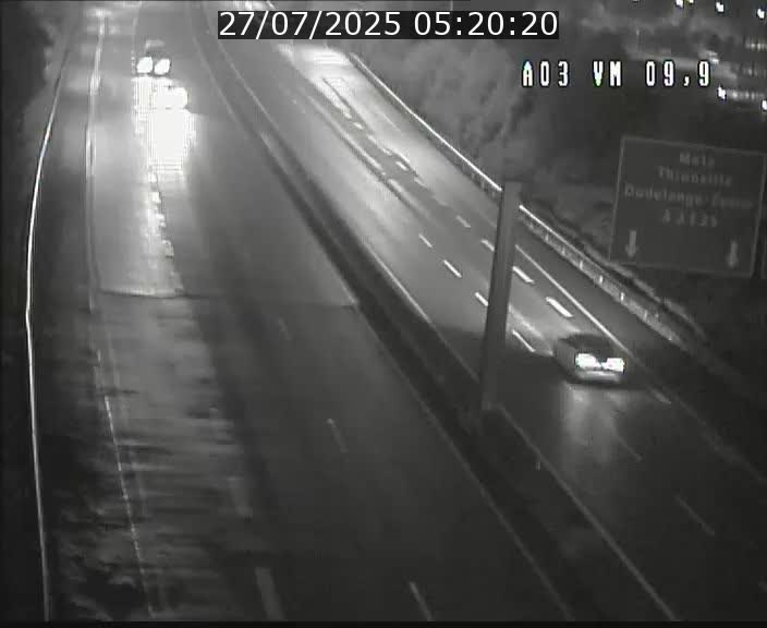 Webcam Autoroute à la Croix de Bettembourg - A3 - BK 9.9 - direction France