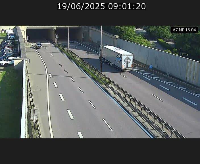 Caméra trafic Luxembourg - A7, Tunnel Mersch, entrée sud, direction Ettelbruck