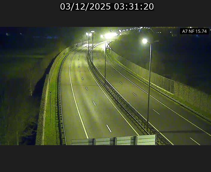 Caméra trafic Luxembourg - A7, Tunnel Mersch, entrée nord, direction Lorentzweiler