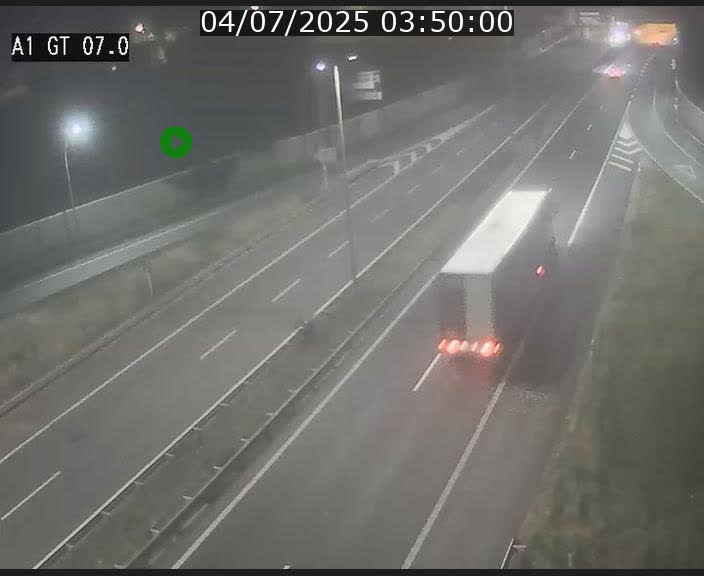 Traffic live webcam Luxembourg Cents - A1 direction Kirchberg - BK 7