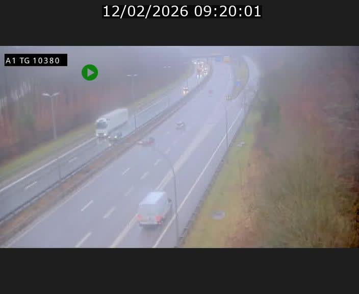 Traffic live webcam Luxembourg Senningerberg - A1 direction Luxembourg Kirchberg - BK 10.3