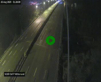 Webcam sur le périphérique de Bordeaux à l'est de la ville. Caméra située sur le Pont Mitterand sur la N230