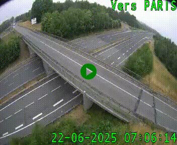 Clone of Caméra routière sur l'autoroute A20 au nord de Limoges, à la jonction avec la N520. Vue orientée vers Paris