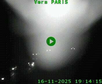 Caméra routière sur l'autoroute A20 à Bessines-sur-Gartempe. Vue orientée vers Paris