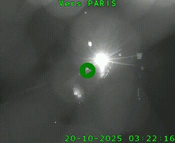 Caméra routière sur l'autoroute A20 à Bessines-sur-Gartempe. Vue orientée vers Paris