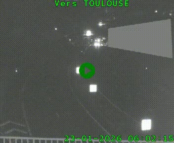 Caméra routière sur l'autoroute A20 à Noailles, en périphérie de Brive-la-Gaillarde. Vue orientée vers Toulouse