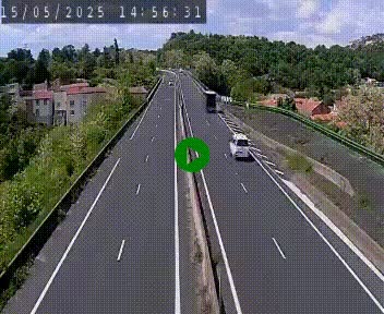 Caméra autoroute A75 à hauteur de Coudes, en direction de Clermont-Ferrand