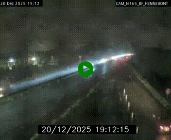 Webcam sur la N165 à hauteur de Hennebont, au nord de Lorient