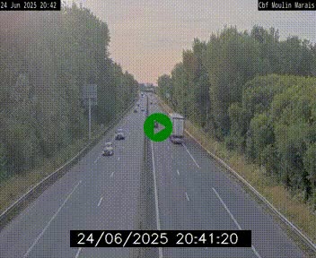 Webcam sur le périphérique de Nantes (N844) entre la Porte de Saint-Luce et la Porte d'Anjou, à l'est de la ville