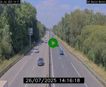 Webcam sur le périphérique de Nantes (N844) entre la Porte de Saint-Luce et la Porte d'Anjou, à l'est de la ville