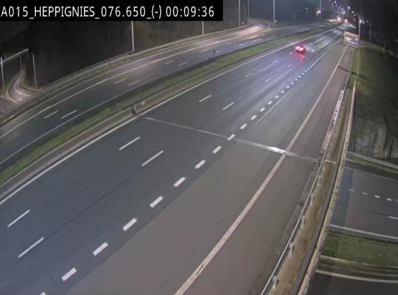 Webcam autoroute Belgique - Heppignies - E42 direction Namur - BK 76.4