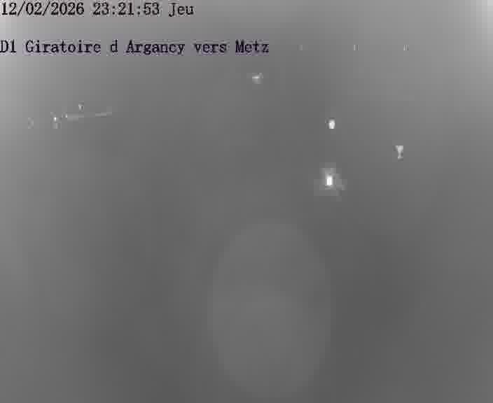 Webcam installée le long de D1 (France) à Argancy, pointée vers Metz, utile pour suivre précisément les conditions de trafic.