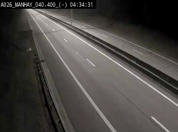 Webcam autoroute A26/E25 à hauteur de Manhay, après la jonction avec la N651 en direction de Liège - BK 40.4