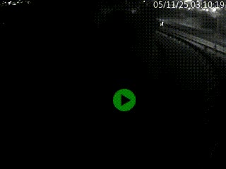 Caméra autoroute à la jonction entre l'A7 et la D301 (Boulevard urbain Sud de Lyon) à Feyzin, au sud de Lyon. Vue orientée vers Mions