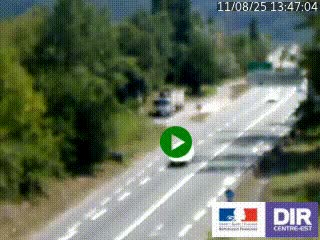 Webcam info trafic à proximité de Vizille sur la N85, au niveau du point de vue du Saut du Moine à Champagnier
