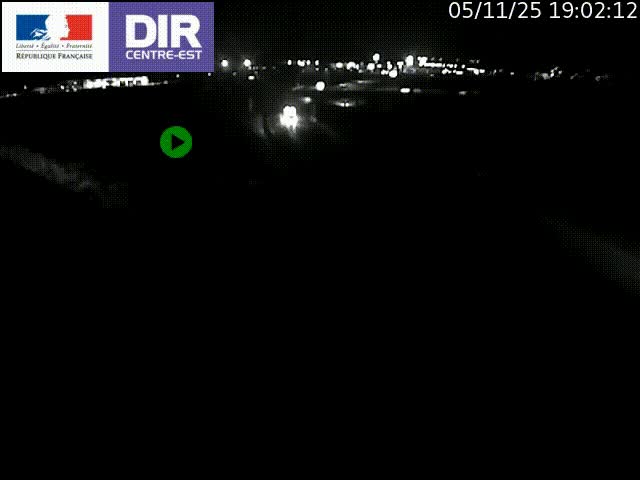 Webcam sur le contournement de Valence, sur la Nationale 7, caméra orientée vers Lyon