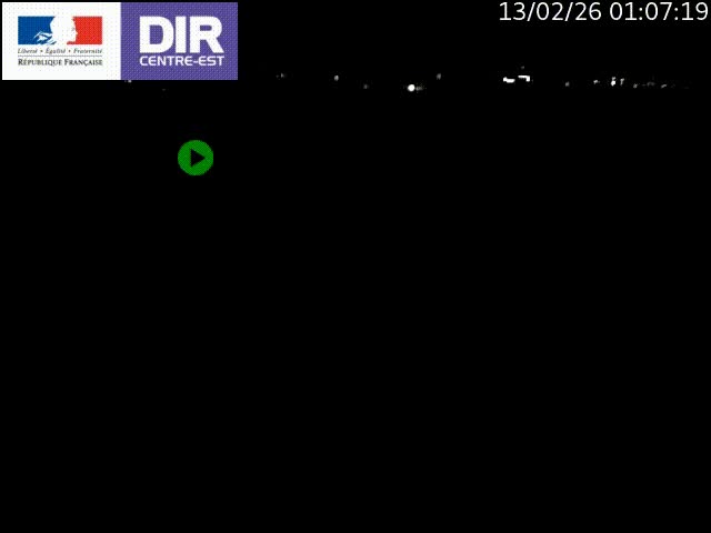 Webcam sur le contournement de Valence, sur la Nationale 7, caméra orientée vers Lyon