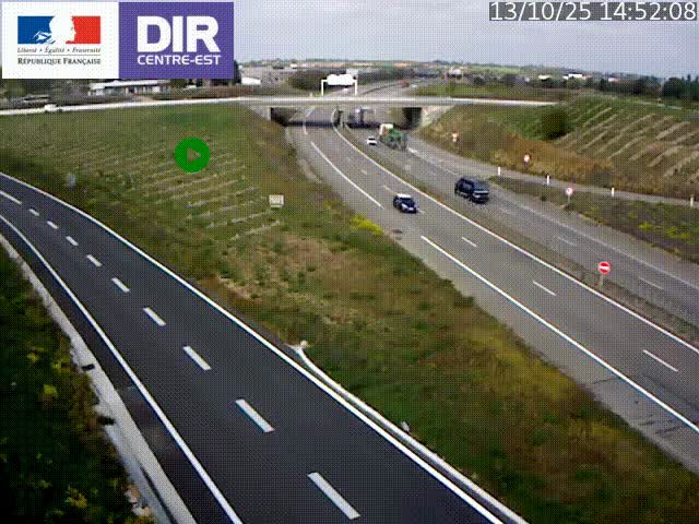 Webcam sur le contournement de Valence, sur la Nationale 7, caméra orientée vers Lyon