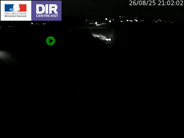 Webcam sur le contournement de Valence, sur la Nationale 7, caméra orientée vers Lyon