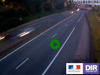 Caméra autoroutière sur l'A47 à hauteur de Givors, a proximité de Lyon. La webcam est orientée vers Lyon