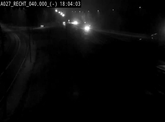 Webcam A27/E42 à hauteur de la sortie 13 Recht à proximité de Malmedy. Vue orientée vers Malmedy et Liège