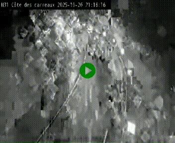 Webcam en haut de la Côte des Carreaux sur la N31 à Avesnes-en-Bray. Vue orientée vers Rouen