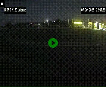 Webcam en périphérie de Chartres sur la N123, à hauteur de Luisant. Vue orientée vers Chartres