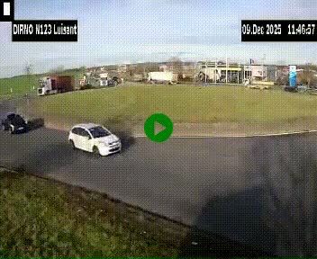 Webcam en périphérie de Chartres sur la N123, à hauteur de Luisant. Vue orientée vers Chartres