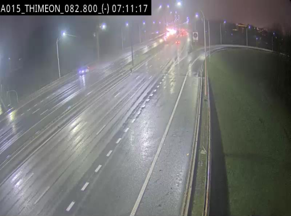 Caméra trafic Belgique - Thiméon - E42, jonction avec A54 (E420) direction La Louvière/Charleroi - BK 82.82