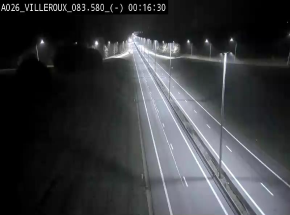Webcam autoroute A26/E25 à hauteur de Vaux-sur-Sûre, à la jonction avec la N85 en direction de Liège - BK 83.6