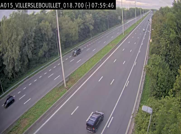 Webcam autoroute Belgique - Villers-le-Bouillet - E42 direction Liège - BK 18.7