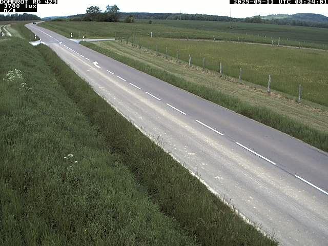 Webcam à Dombrot-le-Sec dans le département des Vosges sur la D429 à 407 mètres d'altitude