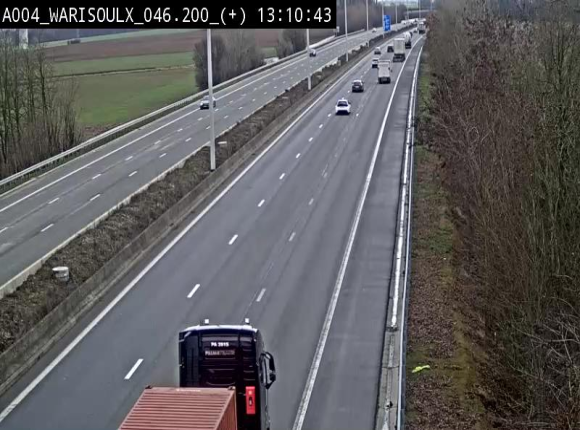Webcam autoroute Belgique - Warissoulx - E411 - BK 46.2