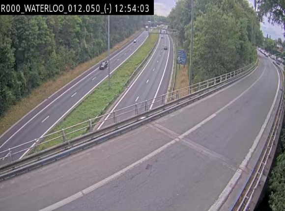 Webcam autoroute Belgique - Waterloo - R0 (ring de Bruxelles) - BK 12.3