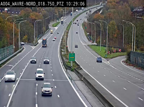 Webcam traffic E411(A4) - BK 18.7 - Bierges (Wavre Nord)