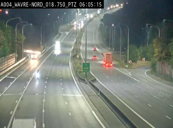 Webcam traffic E411(A4) - BK 18.7 - Bierges (Wavre Nord)