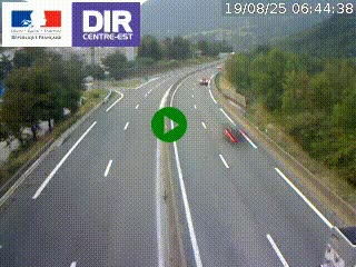Caméra sur la Nationale 90 (N90) à La Léchère, en direction et à proximité d'Albertville