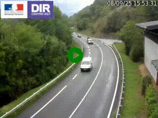 Caméra trafic sur la N90 à Bourg-Saint-Maurice, en provenance d'Aoste et en direction d'Albertville