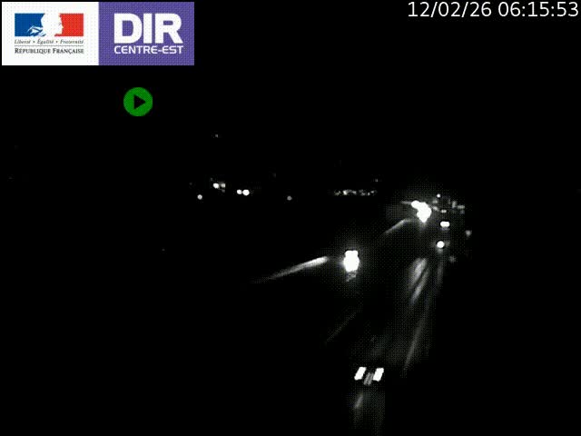 Caméra trafic à Meylan sur la Rocade-Sud de Grenoble en direction d'Aix-en-Provence