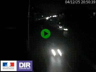 Caméra autoroute sur A6 - Valvert, près de Lyon, en direction de Paris, à hauteur de la sortie 36 Porte du Valvert