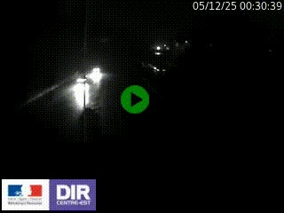 Caméra autoroute sur A6 - Valvert, près de Lyon, en direction de Paris, à hauteur de la sortie 36 Porte du Valvert