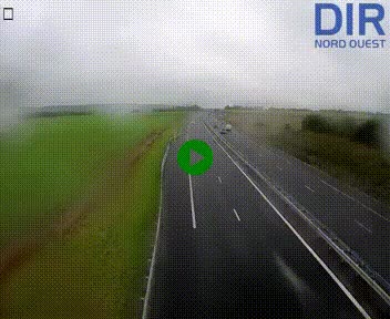 Webcam sur A84 à hauteur de l'échangeur de Poilley avec la N175, au sud d'Avranches
