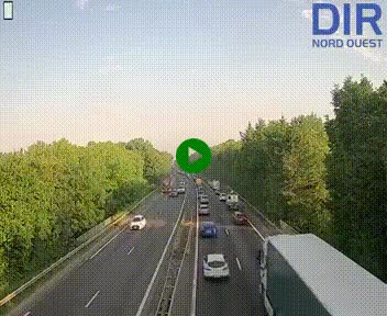 Webcam sur le périphérique de Caen (N814) à l'est de la ville, à Mondeville hauteur de la sortie 2, Presqu'île-Rives de l'Orne, au bout de l'autoroute A13