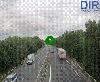 Webcam sur le périphérique de Caen (N814) à l'est de la ville, à Mondeville hauteur de la sortie 2, Presqu'île-Rives de l'Orne, au bout de l'autoroute A13