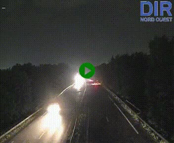 Webcam sur le périphérique de Caen (N814) à l'est de la ville, à Mondeville hauteur de la sortie 2, Presqu'île-Rives de l'Orne, au bout de l'autoroute A13
