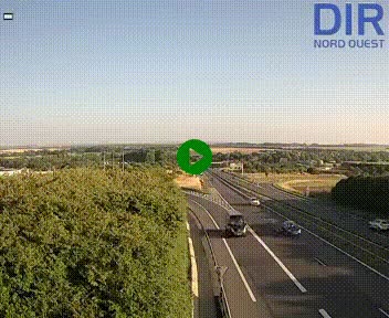 Webcam au début de l'A84 sur le périphérique Ouest de Caen (N814) à hauteur de la sortie 9, Porte de Bretagne