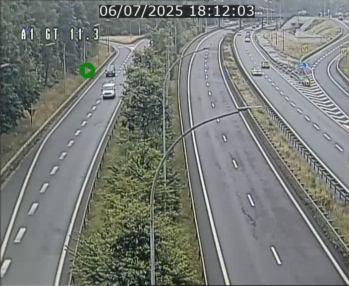 Traffic live webcam Luxembourg Senningerberg - A1 direction Allemagne - BK 11.3