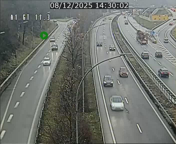 Traffic live webcam Luxembourg Senningerberg - A1 direction Allemagne - BK 11.3