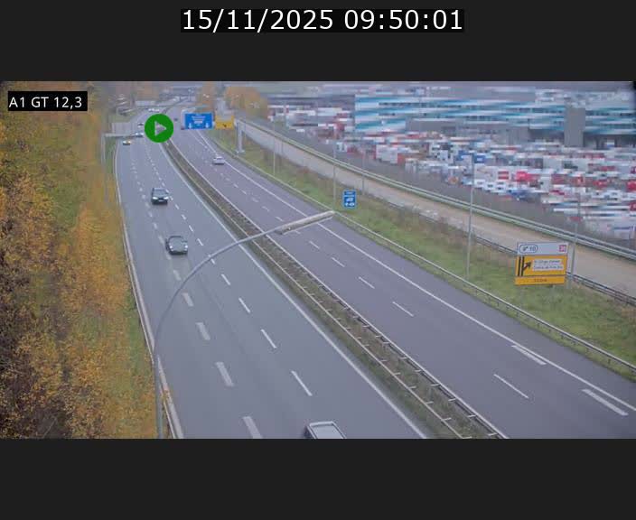 Traffic live webcam Luxembourg Senningerberg - A1 direction Allemagne - BK 12.3